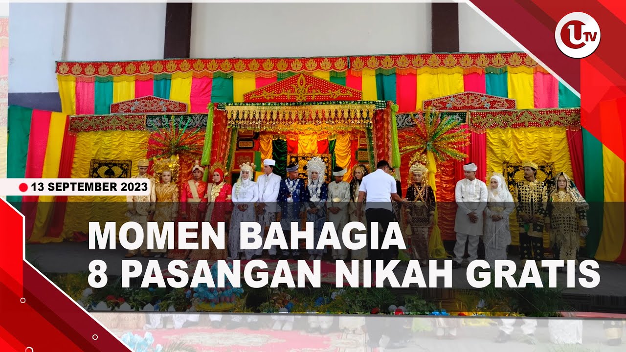 [Video] 8 Pasangan Nikah Gratis, Pengantin Tertua Berusia 56 Tahun | U-NEWS