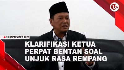 [Video] Klarifikasi Ketua Perpat Bentan | U-NEWS