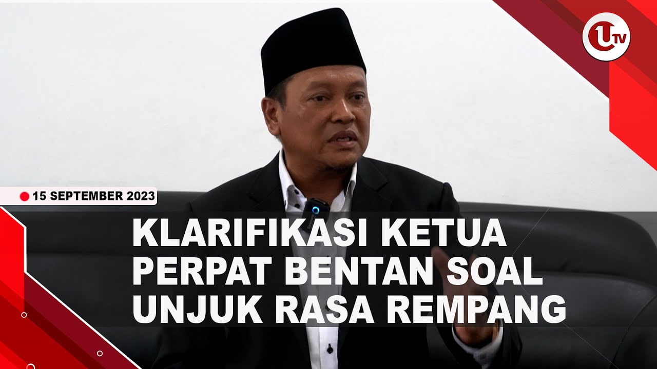 [Video] Klarifikasi Ketua Perpat Bentan | U-NEWS