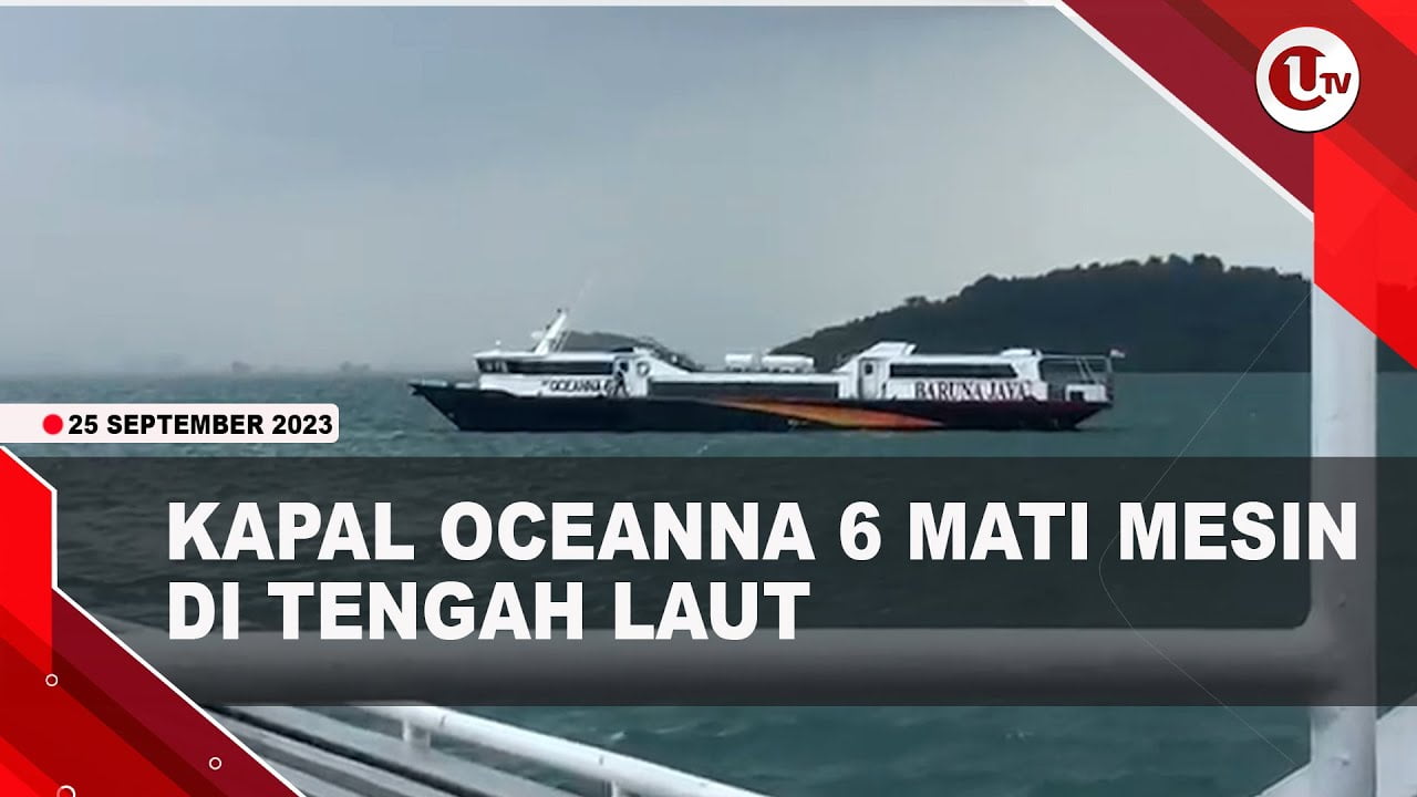 [Video] Feri Oceanna 6 Tujuan Tanjungpinang Mati Mesin di Tengah Laut | U-NEWS