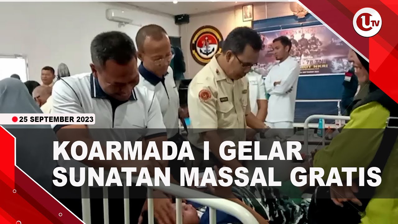 [Video] Koarmada I Gelar Sunatan Massal Gratis Peringati HUT Ke-78 TNI | U-NEWS