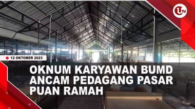 [Video] Oknum Karyawan BUMD Ancam Pedagang Pasar Puan Ramah