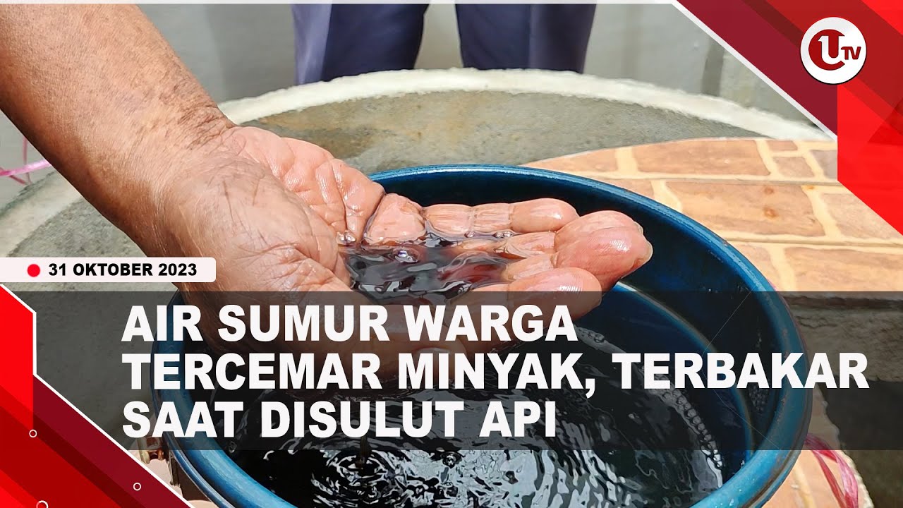 [Video] Air Sumur Warga di Gang Nila Tercemar Minyak | U-NEWS