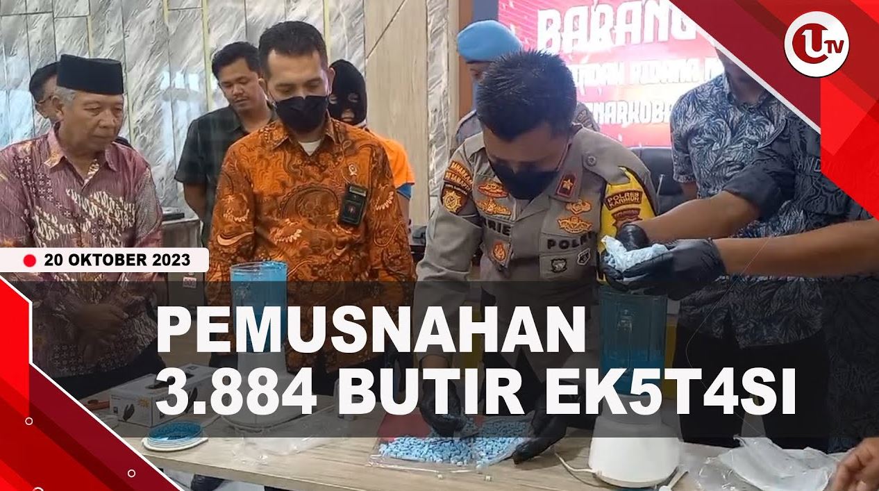[Video] Polres Karimun Musnahkan 3.884 Butir Ekstasi | U-NEWS