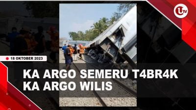 [Video] Usai Anjlok, Kereta Argo Semeru Ditabrak KA Argo Wilis | U-NEWS