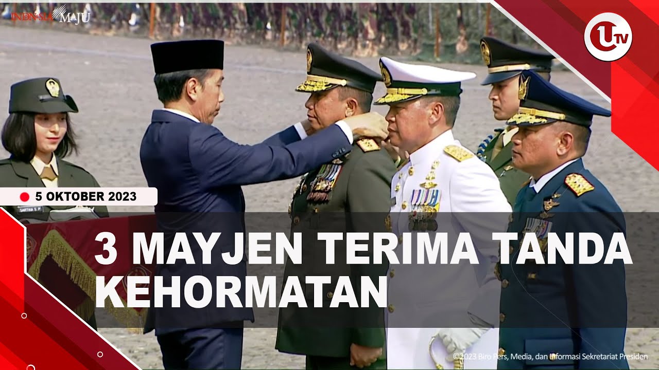 [Video] Jokowi Beri Tanda Kehormatan Kepada 3 Mayjen TNI | U-NEWS