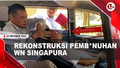 [Video] Pelaku Pembunuhan WN Singapura Peragakan 12 Adegan | U-NEWS