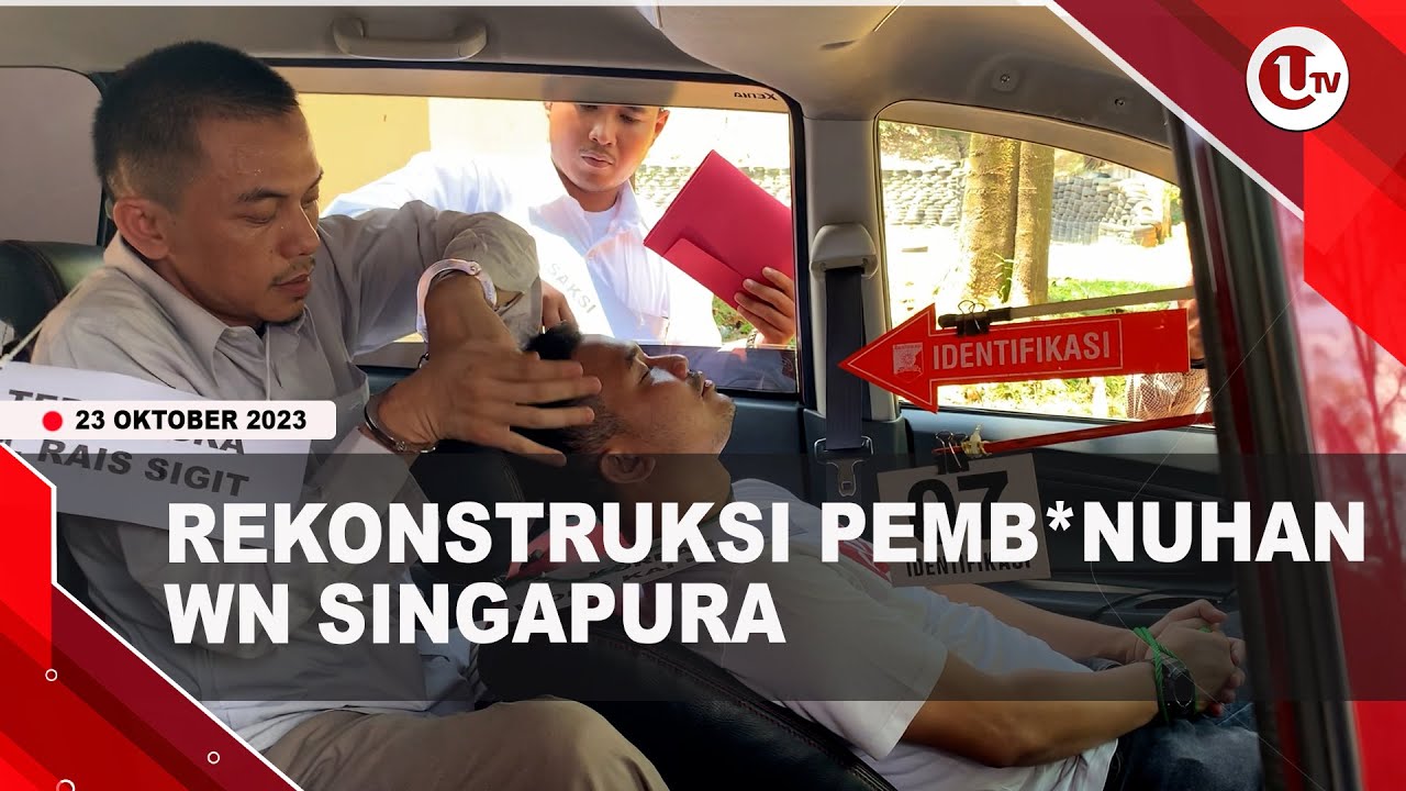 [Video] Pelaku Pembunuhan WN Singapura Peragakan 12 Adegan | U-NEWS