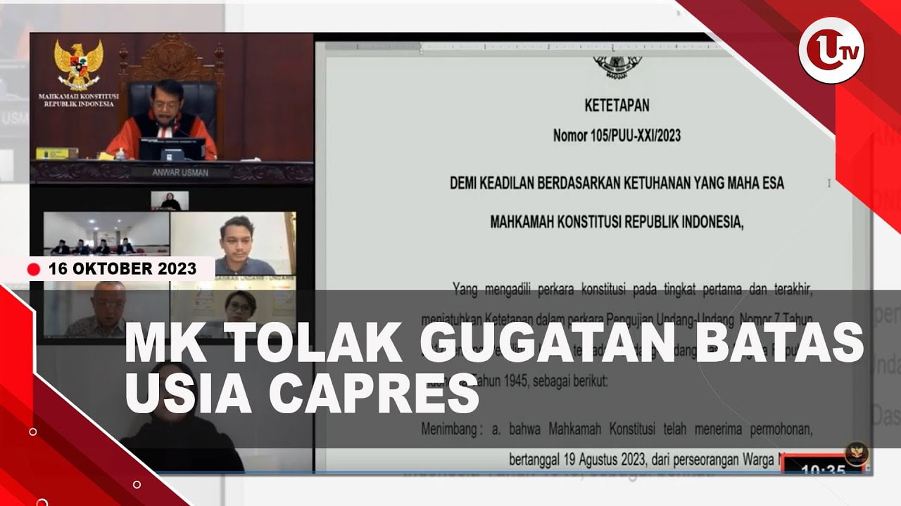 [Video] Gibran Gagal Maju Pilpres | U-NEWS