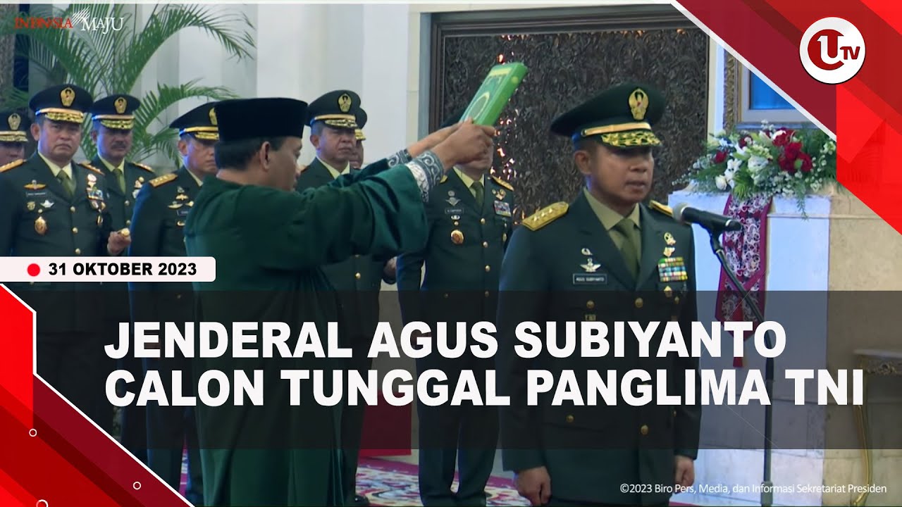 [Video] Baru Dilantik KSAD, Agus Subiyanto Berpeluang Jadi Panglima TNI | U-NEWS