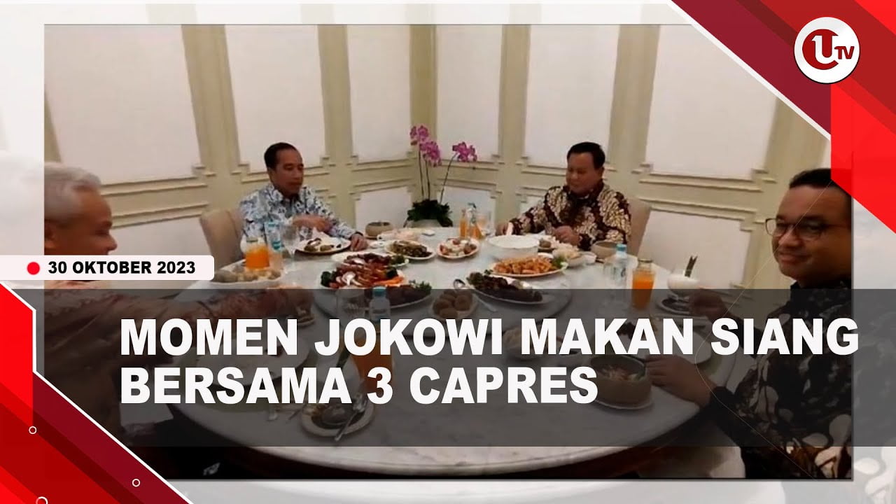 [Video] Jokowi dan 3 Capres Makan Siang Bareng di Istana | U-NEWS