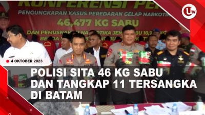 [Video] Polresta Barelang Gagalkan Peredaran Sabu 46 Kilogram | U-NEWS