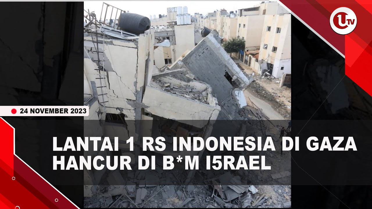 [Video] Rumah Sakit Indonesia di Gaza di Bom Israel, 1 Wanita Tewas | U-NEWS