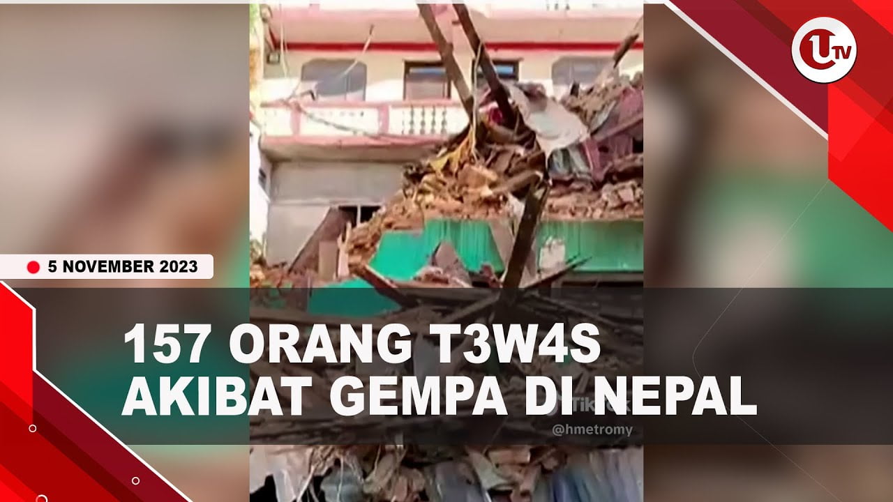 [Video] Update Gempa 5.6 SR di Nepal: 157 Orang Tewas