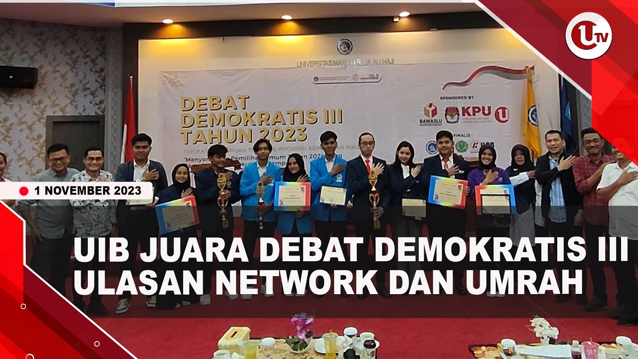[Video] Universitas Internasional Batam Juara Debat Demokratis III | U-NEWS