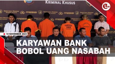 [Video] 4 Pegawai Bank Bobol Uang Nasabah Rp25,6 Miliar | U-NEWS