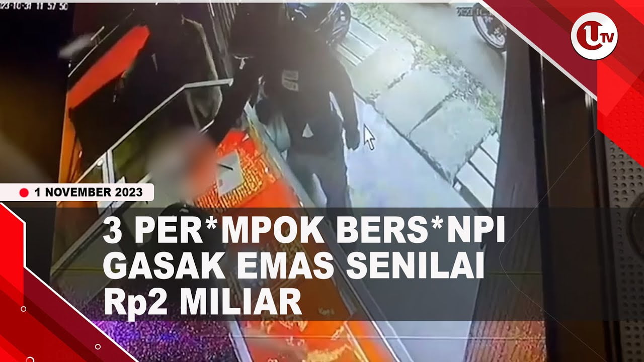 [Video] 3 Perampok Bersenpi Gasak Emas Senilai Rp2 Miliar | U-NEWS