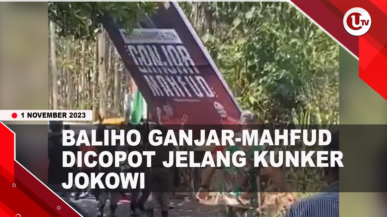 [Video] Baliho Ganjar-Mahfud Dicopot Satpol PP Jelang Kunker Jokowi | U-NEWS