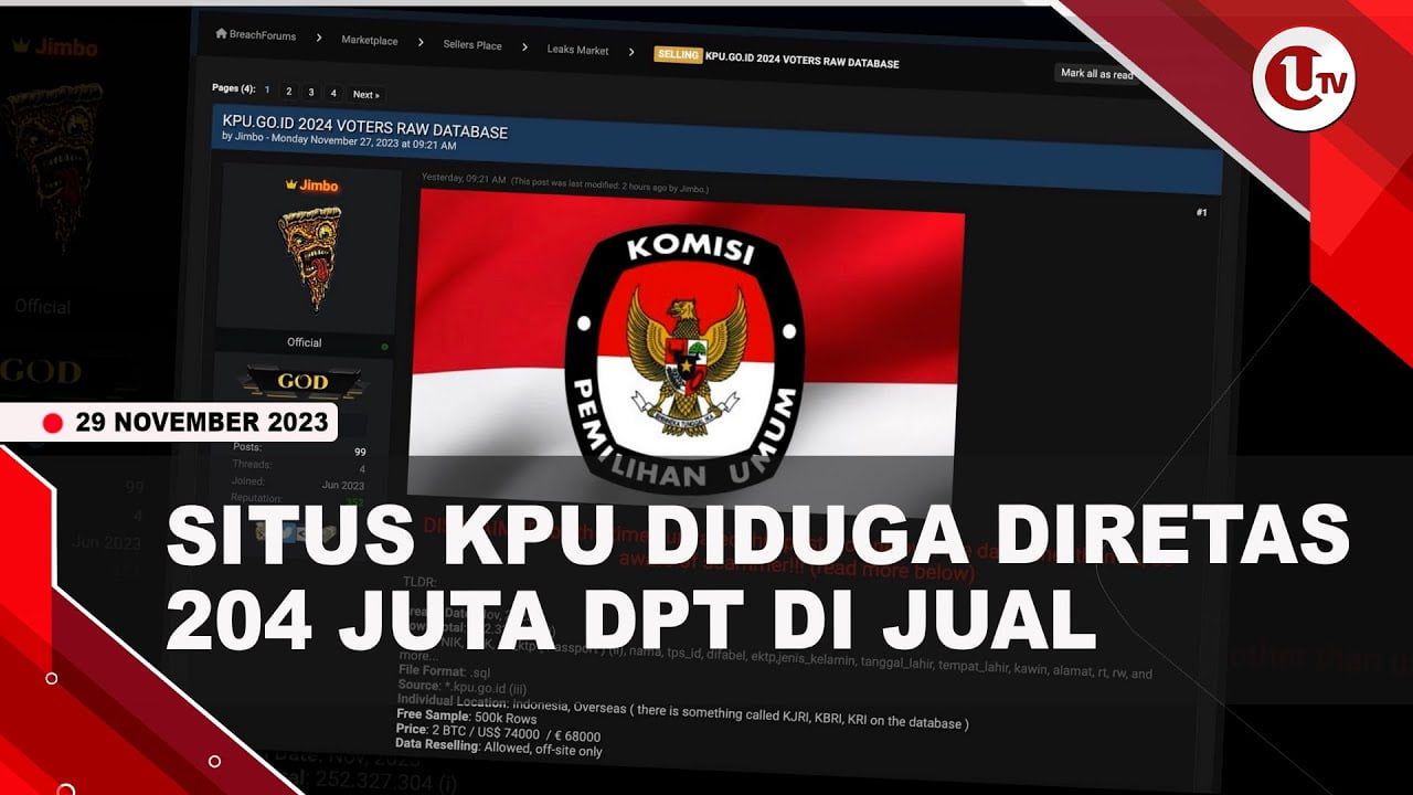 [Video] Situs KPU Diduga Diretas Hacker Jimbo | U-NEWS