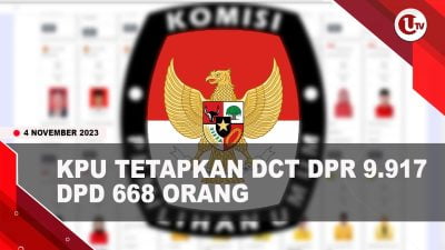 [Video] KPU Tetapkan DCT Caleg DPR dan DPD Pemilu 2024