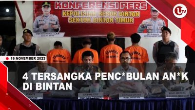 [Video] Polisi Tetapkan 4 Tersangka Pencabulan Anak di Bintan | U-NEWS