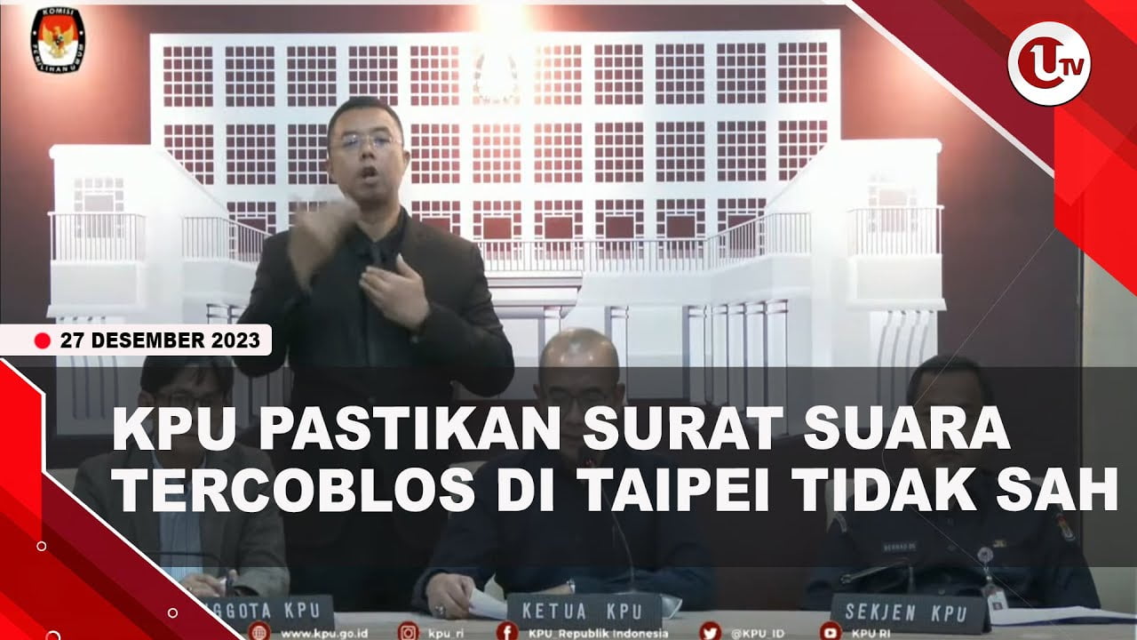 [Video] KPU Pastikan Surat Suara Tercoblos di Taipei Tidak Sah | U-NEWS