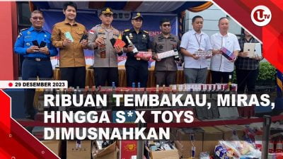 [Video] Bea Cukai Batam Musnahkan Barang Sitaan Senilai Rp7,9 Miliar | U-NEWS