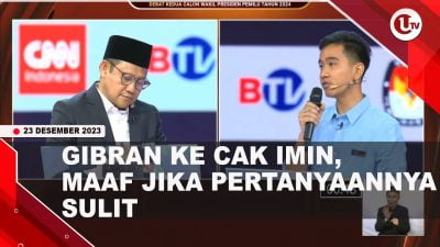 [Video] Cak Imin Bingung Saat Ditanya SGIE Oleh Gibran | U-NEWS