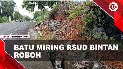 [Video] Puluhan Tahun Berdiri, Batu Miring RSUD Bintan Roboh | U-NEWS