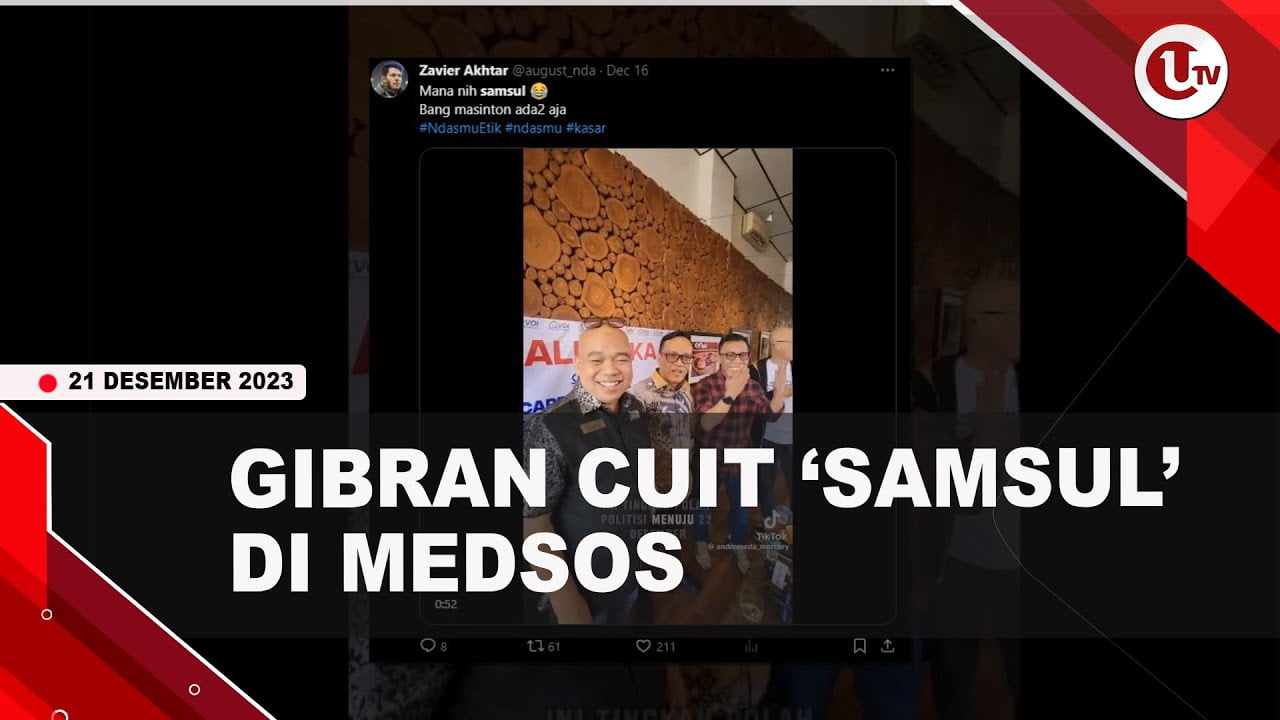 [Video] Gibran Cuit 'Samsul di X, Warganet Singgung Asam Sulfat | U-NEWS