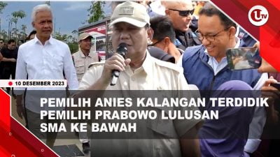 [Video] Indikator: Prabowo Unggul Signifikan Jika Pilpres Diadakan Sekarang | U-NEWS