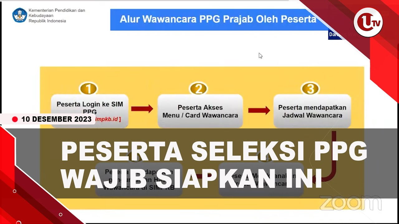 [Video] Tips Menghadapi Tes Wawancara PPG Prajabatan Gel. 3 2023 | U-NEWS