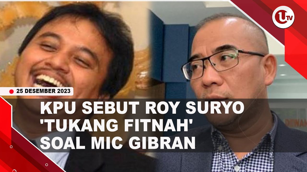 [Video] Ketua KPU Bantah Roy Suryo soal Mic Gibran