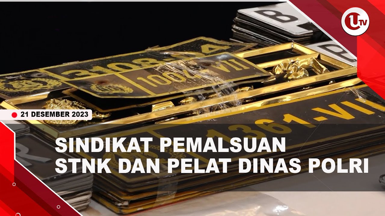 [Video] Polri Ungkap Sindikat Pemalsuan STNK dan Pelat Nomor