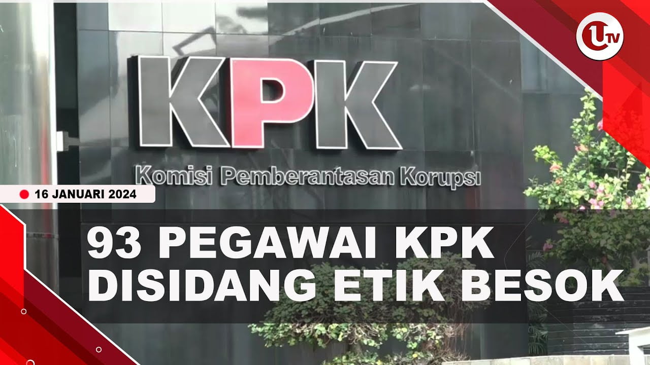[Video] 93 Pegawai KPK Disidang Etik Terkait Pungli pada 17 Januari