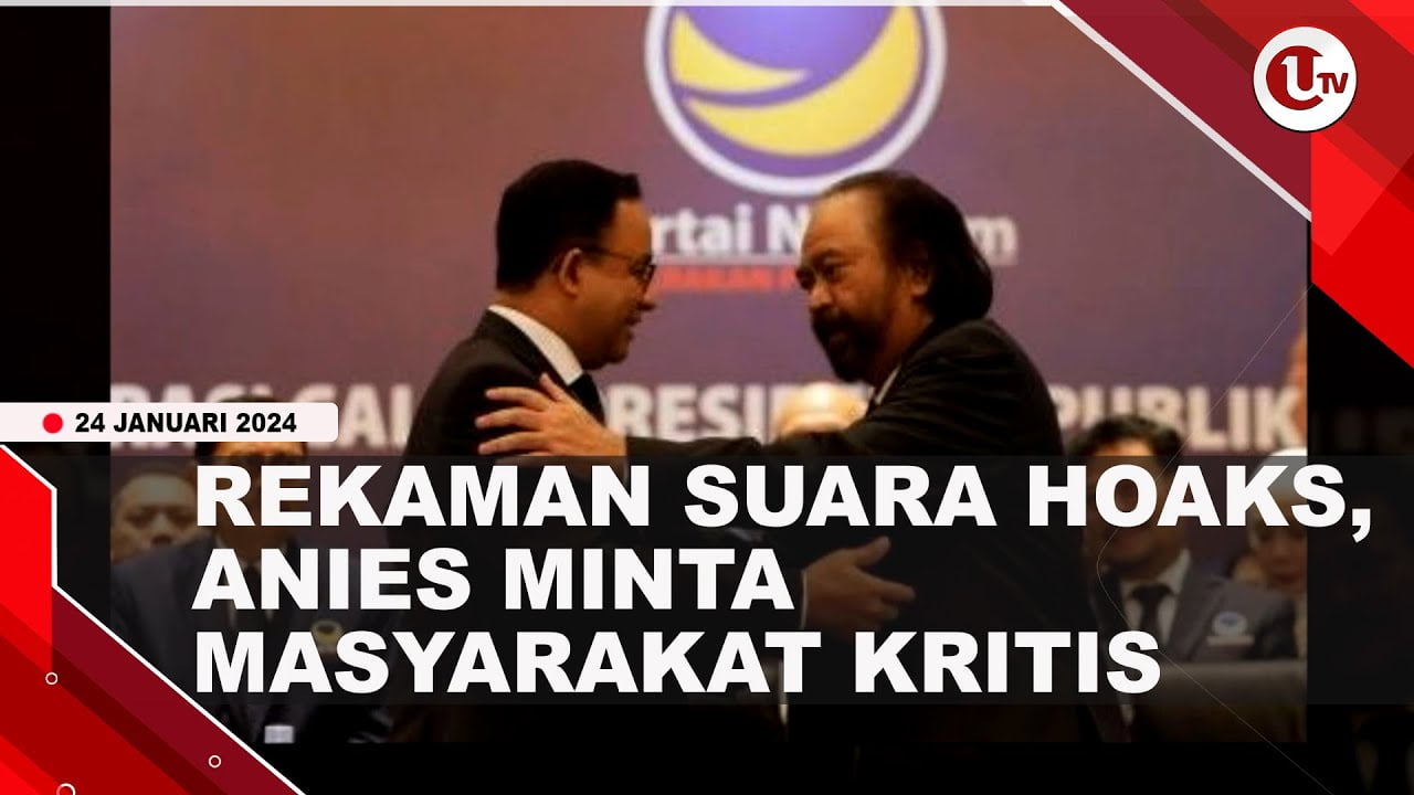 [Video] Anies Tanggapi Rekaman Suara Dimarahi Surya Paloh