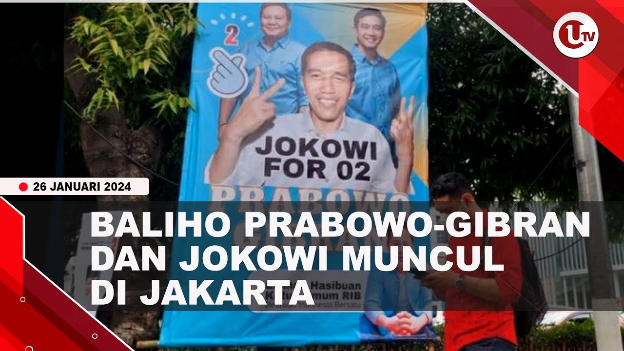 [Video] Makin Terang-terangan, Baliho Prabowo-Gibran dan Jokowi Terpasang di Jakarta