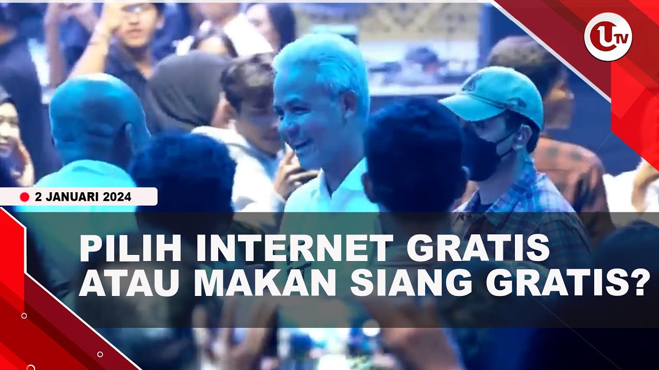[Video] Ganjar Klaim Internet Gratis Lebhih Baik Dibanding Makan Siang Gratis