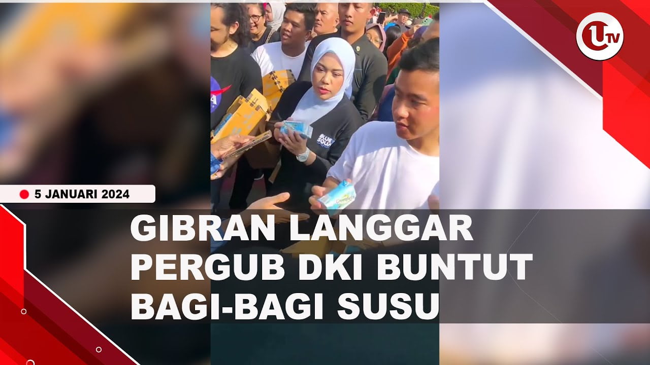 [Video] Bawaslu Jakpus Nyatakan Gibran Langgar Pergub Buntut Bagi-bagi Susu