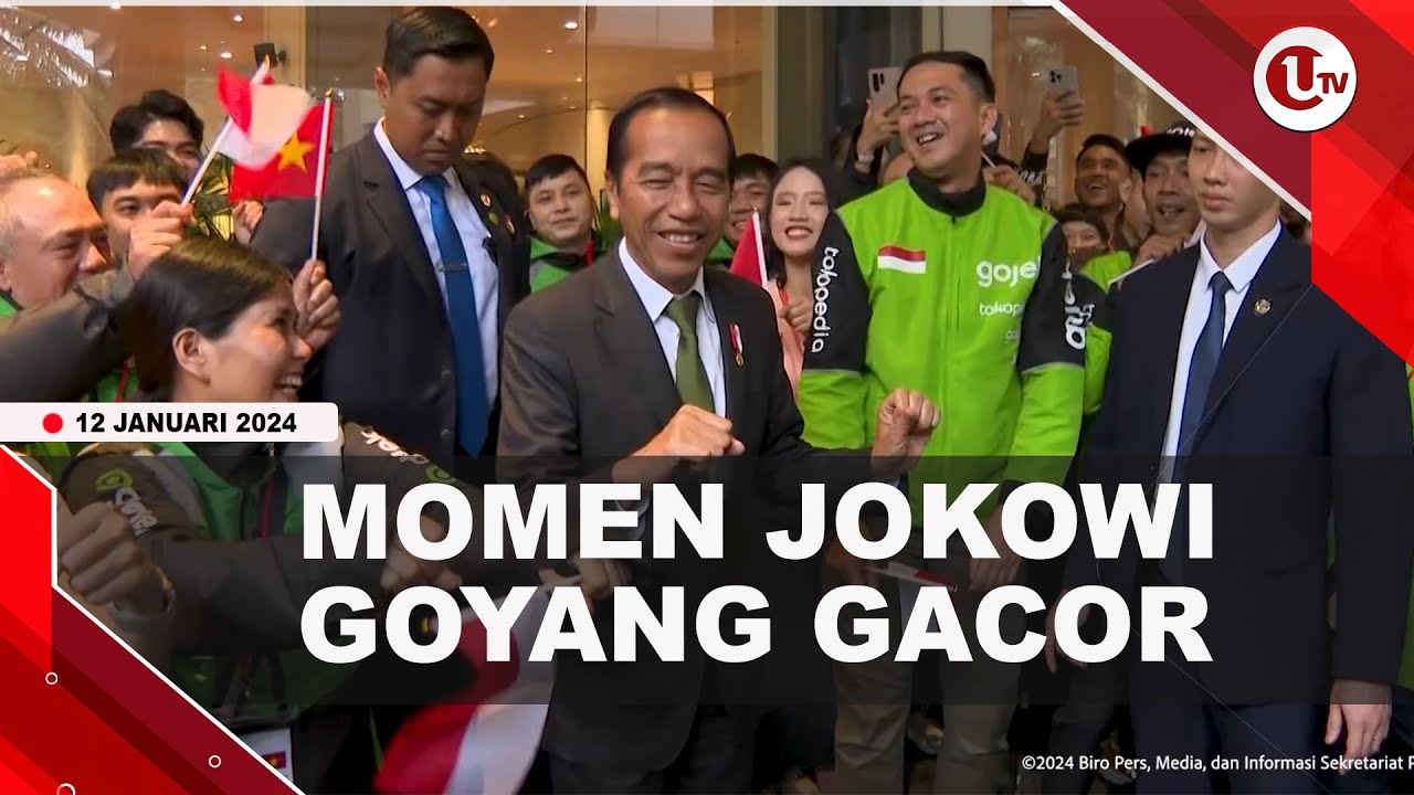 [Video] Jokowi Joget Gas Motor Bersama Driver Ojol di Vietnam