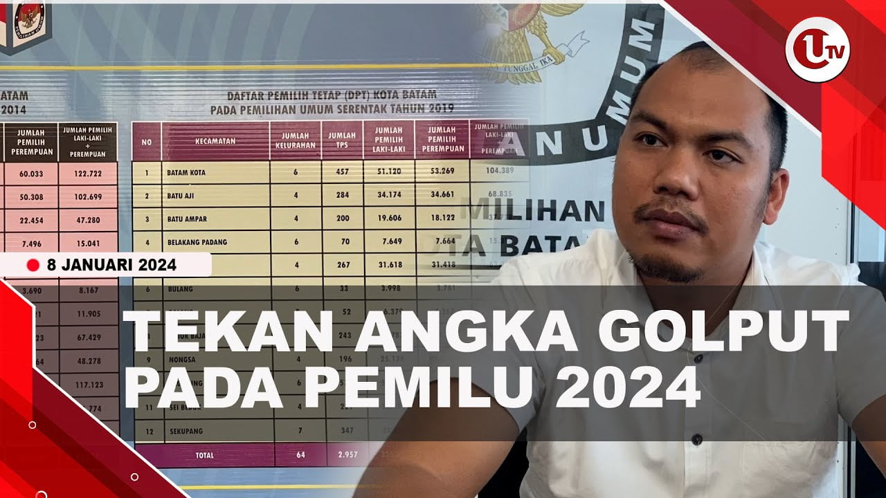 [Video] Tekan Angak Golput, KPU Batam Terus Maksimalkan Sosialisasi
