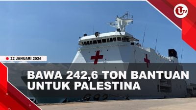[Video] KRI dr. Radjiman Bawa 24,6 Ton Bantuan untuk Palestina
