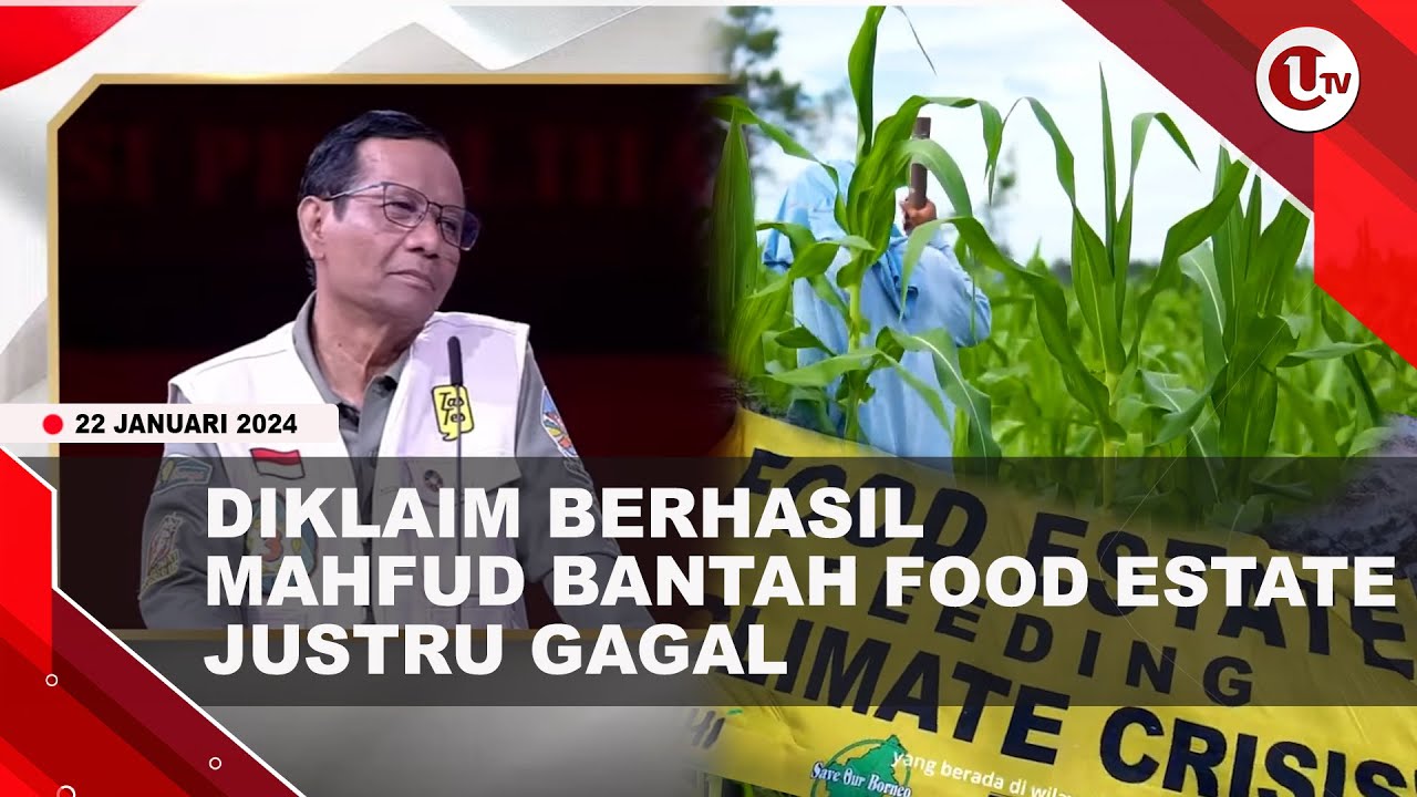 [Video] Mahfud Sindir Food Estate Ajaib, Ditanam Singkong Tumbuh Jagung