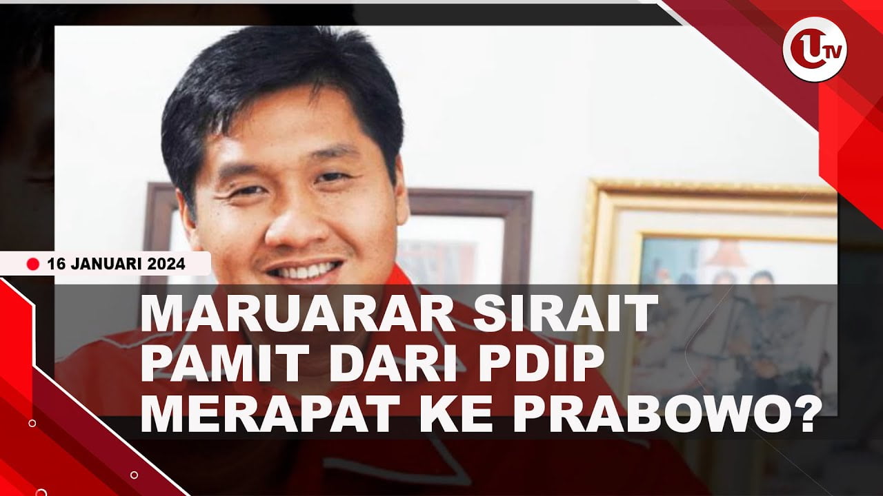 [Video] Maruarar Sirait Pamit dari PDIP, Akan Ikuti Langkah Jokowi