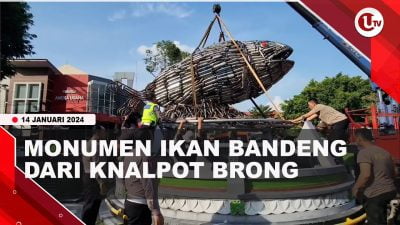 [Video] Polresta Pati Dirikan Monumen Ikan Bandeng Dari Knalpot Brong | U-News