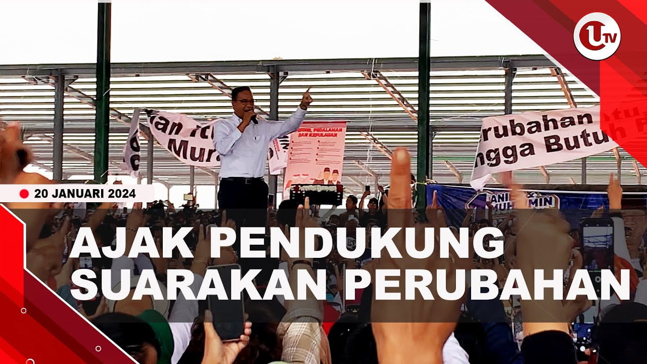 HUJAN TAK SURUTKAN SEMANGAT PARA PENDUKUNG ANIES DI BATAM