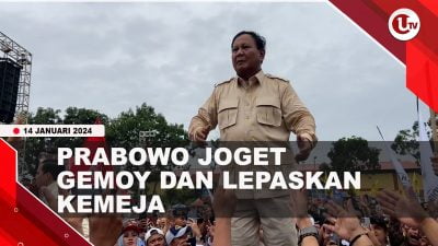[ video ] Hadir di Batam, Prabowo Joget Gemoy Hingga Lepas Kemeja I U News