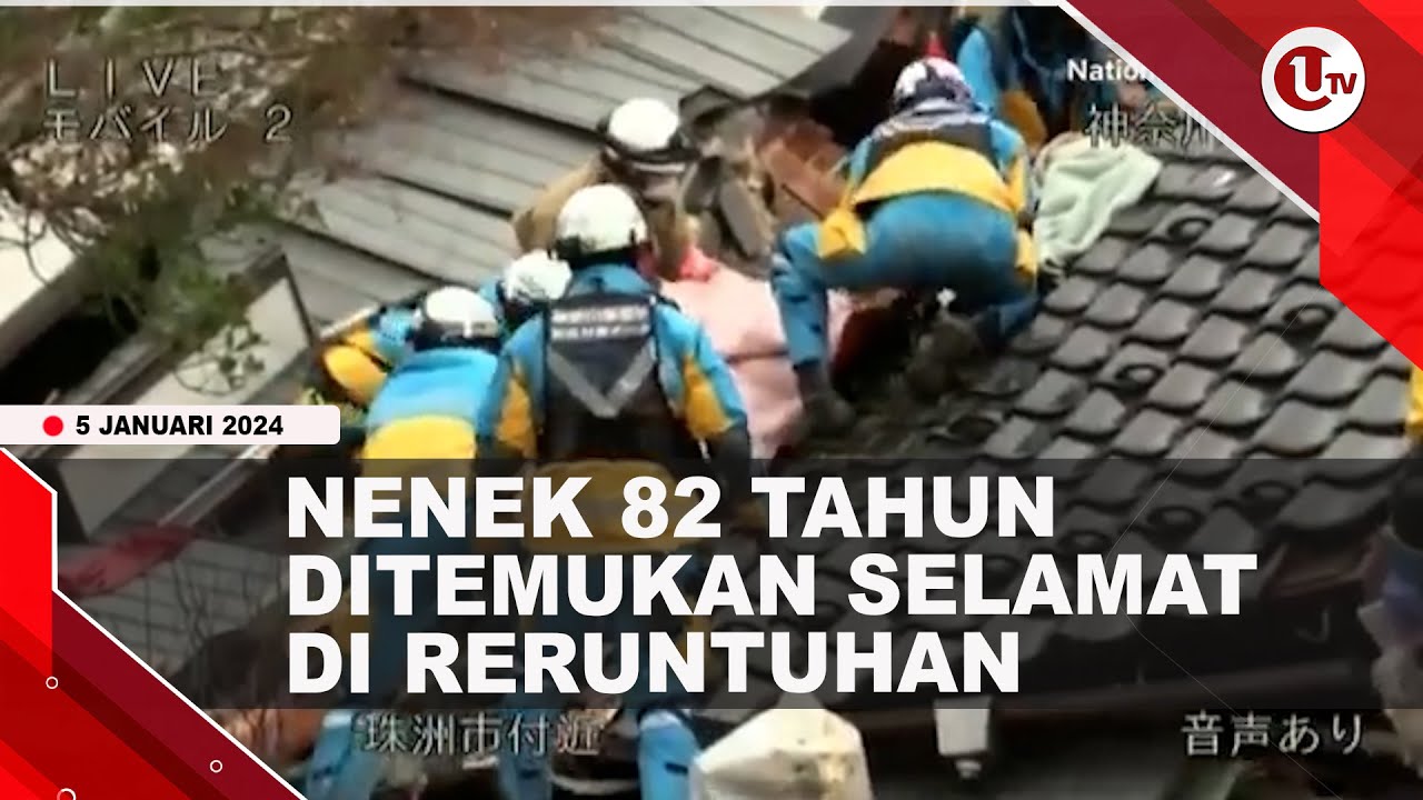 [Video] 3 Hari di Reruntuhan Gempa, Nenek 82 Tahun Ditemukan Selamat
