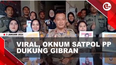 [Video] Heboh, Oknum Anggota Satpol PP Garut Deklarasi Dukung Gibran