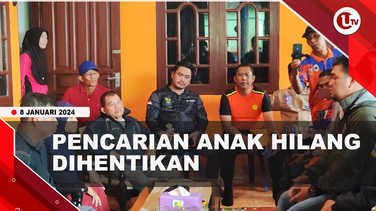 [Video] Proses Pencarian Anak Hilang Bernama Rahmat Dihentikan